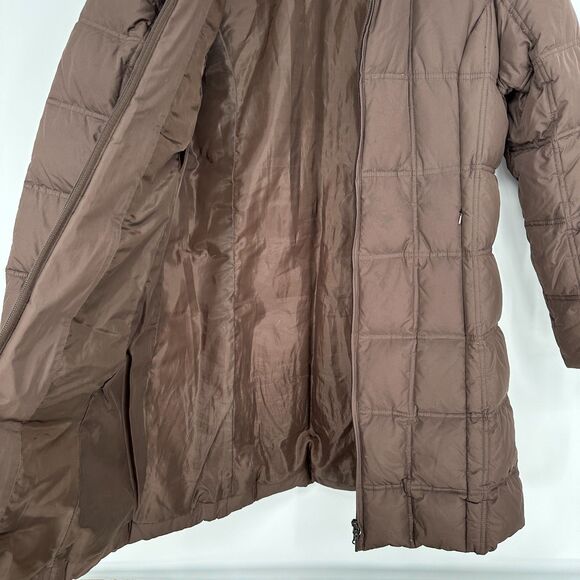 Weatherproof Garment Co Womens Down Parka Puffer Jacket Coat Size M Brown Long - Picture 11 of 12